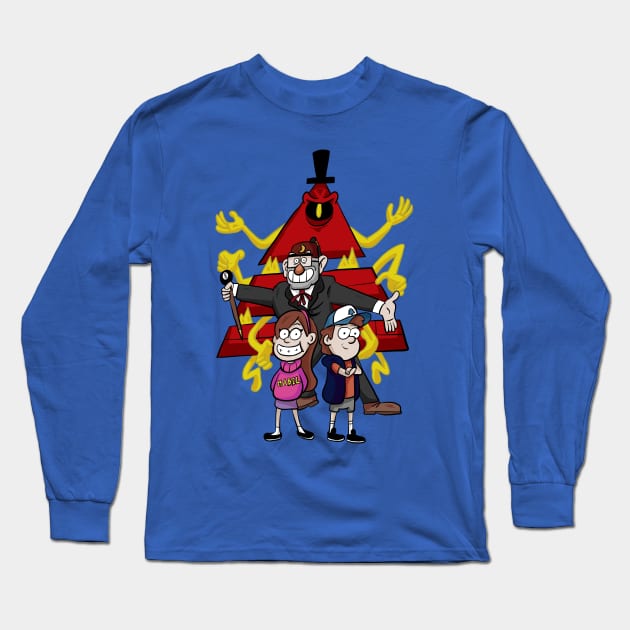 Gravity Falls Long Sleeve T-Shirt by Black Snow Comics